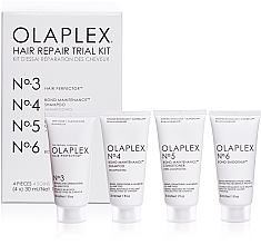 Kup Regenerujący zestaw do włosów - Olaplex Hair Repair Trial Kit (shmp 30 ml + cond 30 ml + elixir 30 ml + h/cr 30 ml)