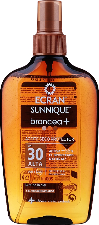 Olejek cytrynowy do opalania SPF 30 - Ecran Sun Lemonoil Oil Spray SPF30 — Zdjęcie N1