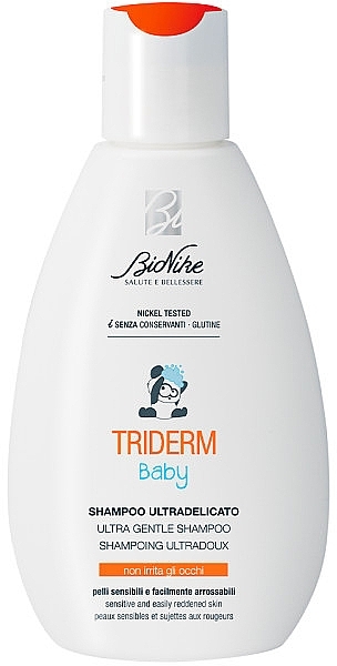 Ultradelikatny szampon do włosów dla dzieci - BioNike Triderm Baby Ultra Gentle Shampoo — Zdjęcie N1