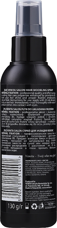 Płyn w sprayu do układania włosów - Venita Salon Professional — Zdjęcie N2