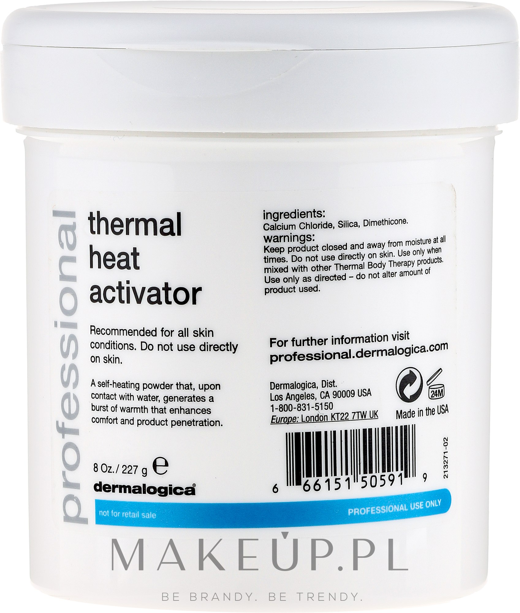 Aktywator do kosmetyków Thermal Body Therapy - Dermalogica Professional SPA Thermal Heat Activator — Zdjęcie 227 g