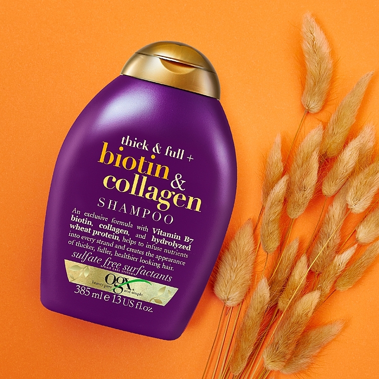 Szampon z biotyną i kolagenem zwiększający objętość włosów - OGX Thick And Full Biotin Collagen Shampoo — Zdjęcie N9