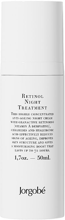 Przeciwstarzeniowy krem do twarzy na noc - Jorgobe Retinol Night Treatment — Zdjęcie N1
