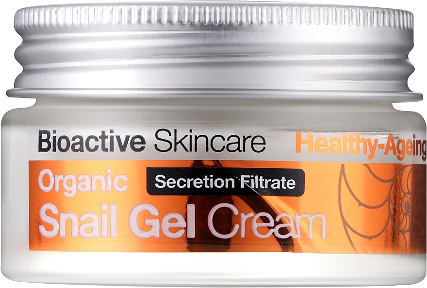 Żelowy krem do twarzy z ekstraktem ze śluzu ślimaka - Dr Organic Bioactive Skincare Snail Gel Cream — Zdjęcie N1
