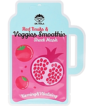 Kup PRZECENA! Rewitalizująco-uelastyczniająca maska na tkaninie do twarzy - Dr Mola Red Fruits & Veggies Smoothie Sheet Mask *