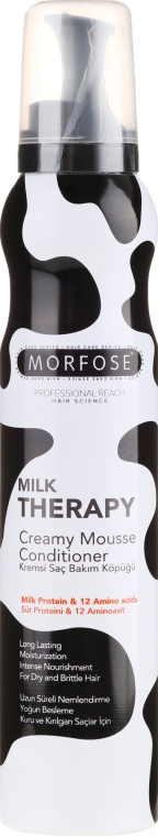 Mleczna kremowa odżywka w piance do włosów - Morfose Milk Therapy Mousse Conditioner — Zdjęcie N1
