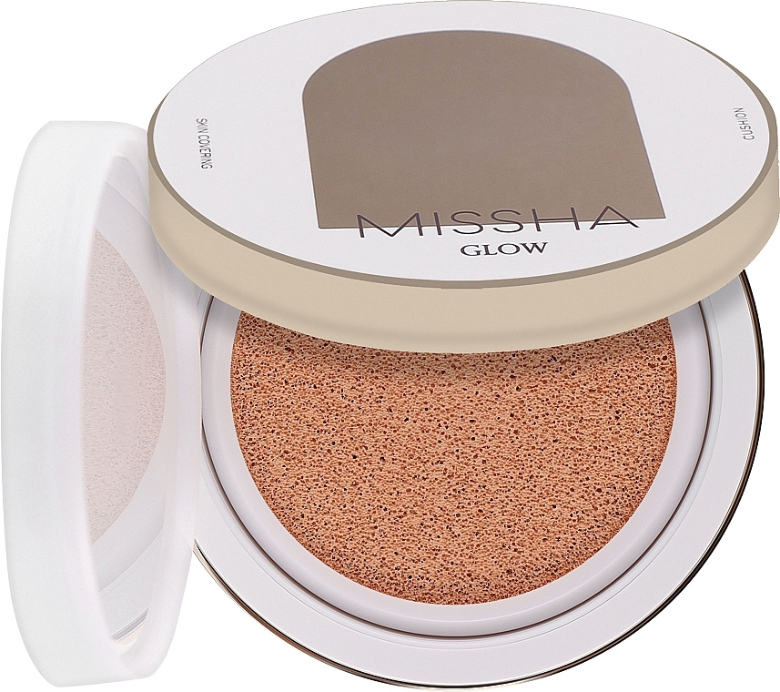 Podkład w gąbce do twarzy - Missha Glow Cushion SPF45 — Zdjęcie N1