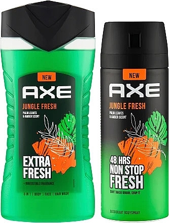 Zestaw - Axe Jungle Fresh Gift Ready (deo/150ml + sh/gel/250ml) — Zdjęcie N2