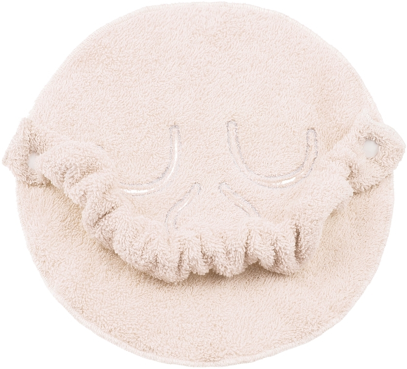 Ręcznik kompresyjny do zabiegów kosmetycznych, beżowy Towel Mask - MAKEUP Facial Spa Cold & Hot Compress Milk — Zdjęcie N3