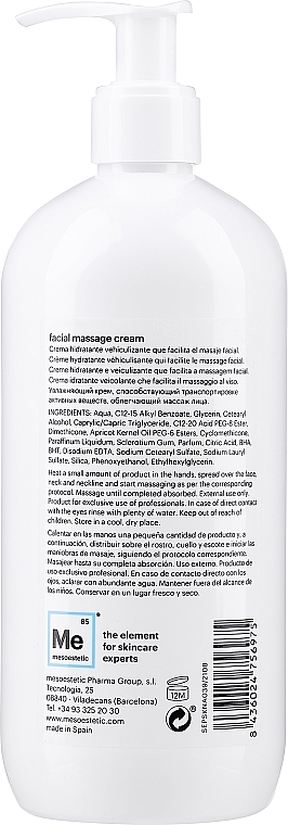 Krem do masażu twarzy - Mesoestetic Facial Massage Cream — Zdjęcie N2