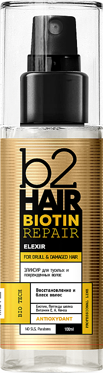 Fluid do włosów matowych i zniszczonych - b2Hair Biotin Repair Fluid-Filler