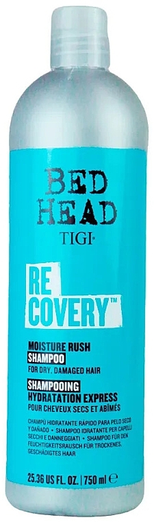 Nawilżający szampon do włosów suchych i zniszczonych - Tigi Bed Head Recovery Shampoo Moisture Rush — Zdjęcie N4