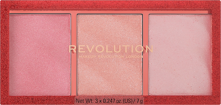 Paletka rozświetlaczy do twarzy - Makeup Revolution Precious Stone — Zdjęcie N2