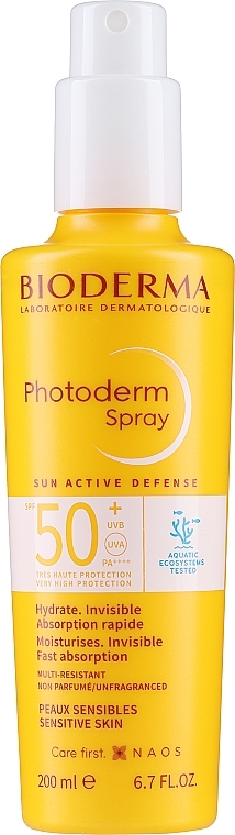Przeciwsłoneczny spray do ciała i twarzy SPF 50+ - Bioderma Photoderm Photoderm Max Spray — Zdjęcie N1