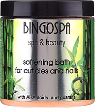 Kup Zmiękczająca kąpiel do skórek i paznokci z kwasami AHA i guaraną - BingoSpa Softening Bath For Cuticles And Nails With AHA Acids And Guarana