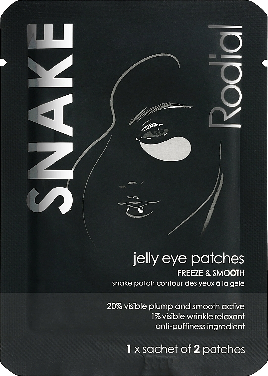Hydrożelowe płatki pod oczy - Rodial Snake Jelly Eye Patches — Zdjęcie N1