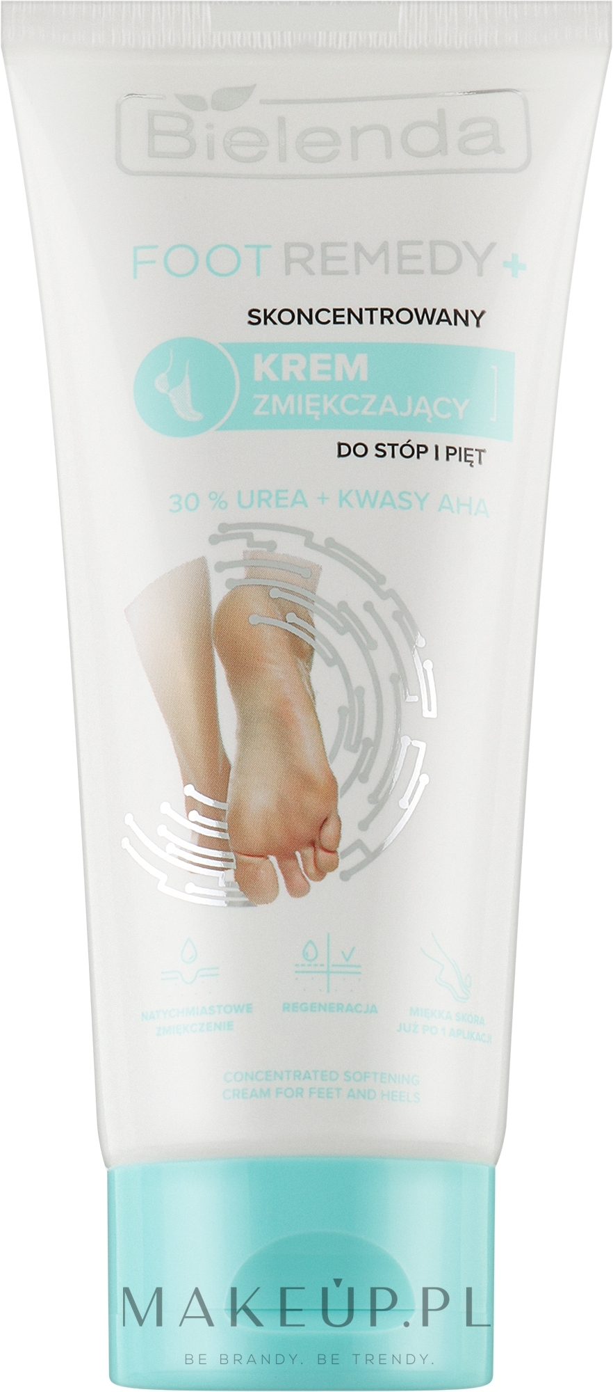 Skoncentrowany krem ​​zmiękczający do stóp i pięt 30% UREA + kwasy AHA - Bielenda Foot Remedy — Zdjęcie 75 ml