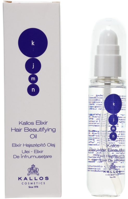 Olejek upiększający do włosów - Kallos Cosmetics KJMN Elixir Hair Beautifying Oil