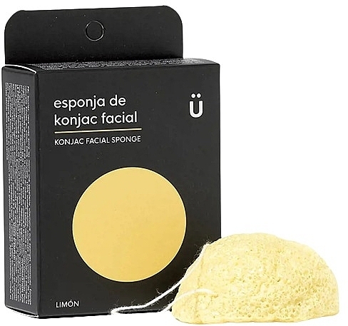 Gąbka do mycia twarzy Cytryna - NaturBrush Konjac Facial Sponge Lemon — Zdjęcie N1