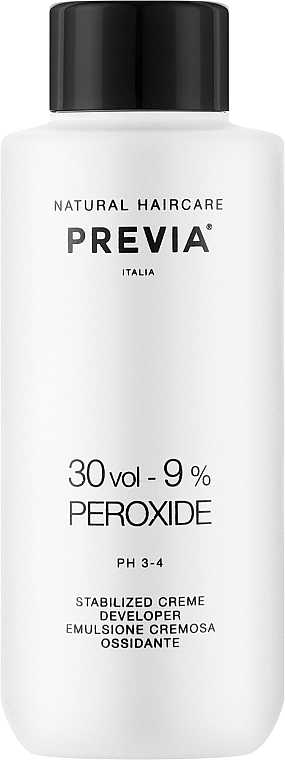 Utleniacz do farbowania włosów 9% - Previa Creme Peroxide 30 Vol 9% — Zdjęcie N1