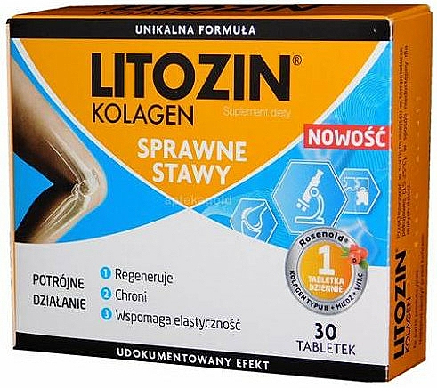 Suplement diety na sprawne stawy - Orkla Litozin Kolagen — Zdjęcie N1
