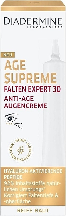 Krem pod oczy - Diadermine Age Supreme Wrinkle Expert 3D Eye Cream — Zdjęcie N1