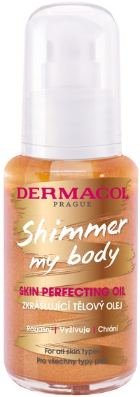 Wielofunkcyjny rozświetlający olejek do ciała - Dermacol Shimmer My Body Skin Perfecting Oil  — Zdjęcie N1