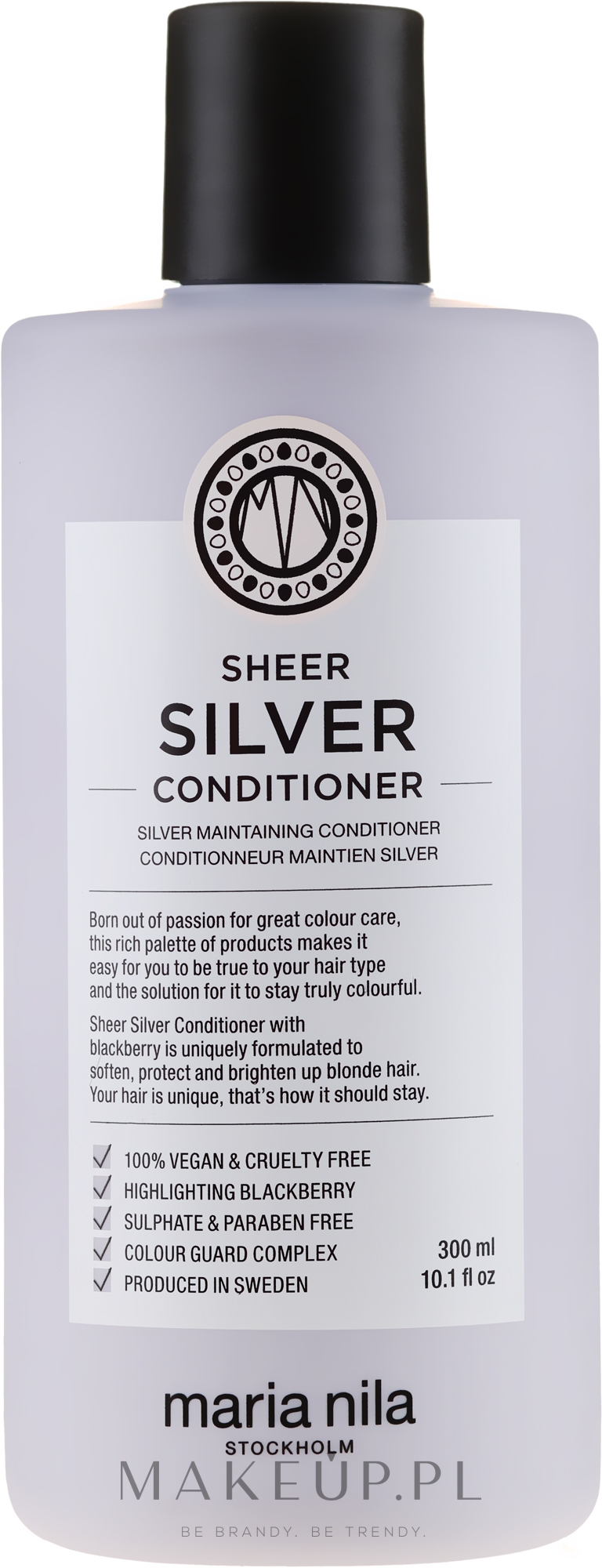 Srebrna odżywka przeciw żółceniu się włosów - Maria Nila Sheer Silver Conditioner — Zdjęcie 300 ml
