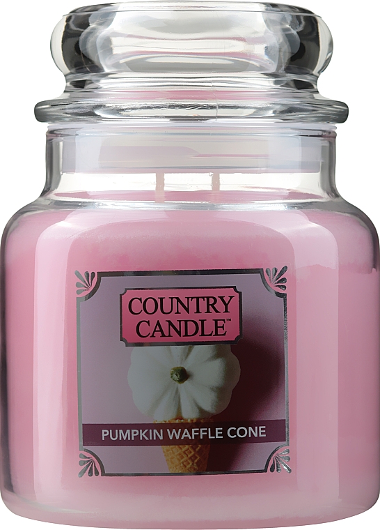 Świeca zapachowa w słoiku - Country Candle Pumpkin Waffle Cone — Zdjęcie N1