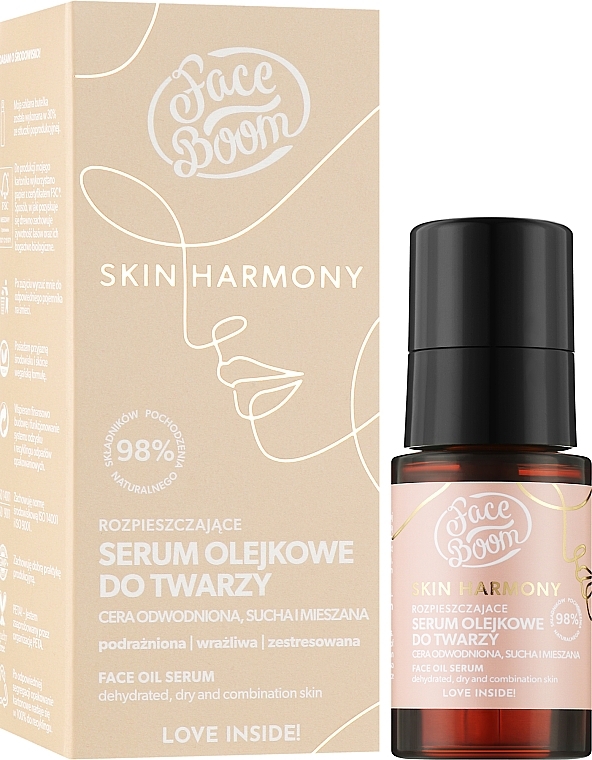 Rozpieszczające serum olejkowe do twarzy - BodyBoom FaceBoom Skin Harmony Face Oil Serum — Zdjęcie N2