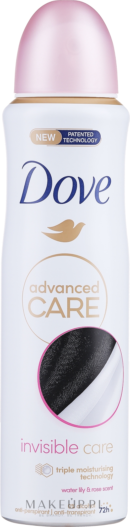 Antyperspirant - Dove Advanced Care Invisible Care Water Lily & Rose Scent Anti-perspirant Spray — Zdjęcie 150 ml