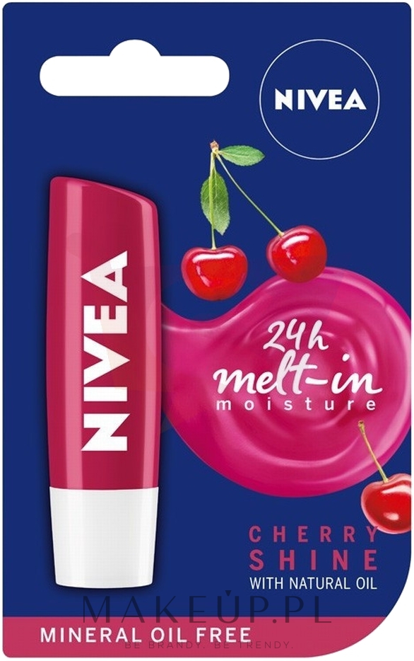 Pielęgnująca pomadka do ust Wiśnia - NIVEA Fruity Shine Cherry Lip Balm — Zdjęcie 4.8 g