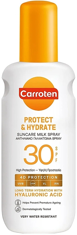 Balsam do ciała chroniący przed słońcem - Carroten Protect & Hydrate Suncare Milk Spray SPF30 — Zdjęcie N1