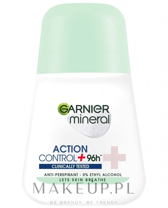 Mineralny antyperspirant w kulce - Garnier Mineral Action Control Clinically 96H Anti-Perspirant Roll-On — Zdjęcie 50 ml