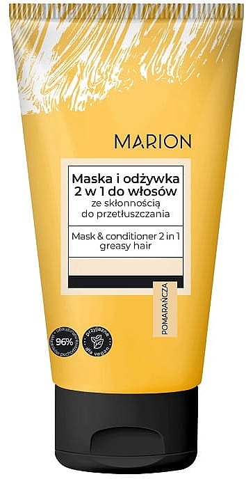 Maska-odżywka 2 w 1 do włosów przetłuszczających się - Marion Basic — Zdjęcie N1