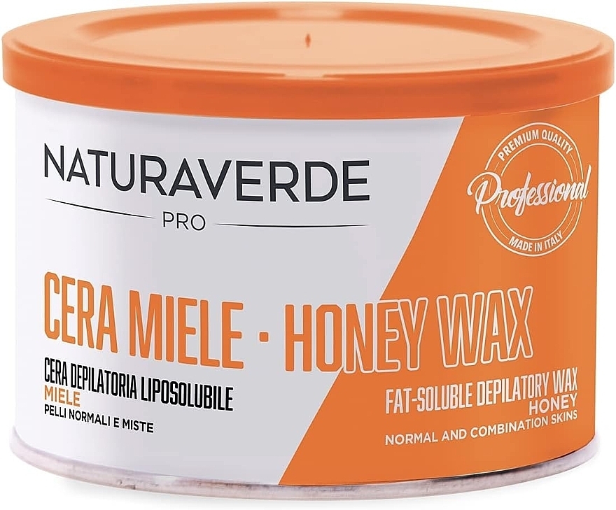 Ciepły wosk do depilacji w puszce - Naturaverde Pro Honey Fat-Soluble Depilatory Wax — Zdjęcie N1