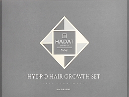 Zestaw na porost włosów - Hadat Cosmetics Hydro Hair Growth Set (shm/70ml + cond/70ml + mask/70ml + bag) — Zdjęcie N2