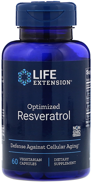 Resweratrol w kapsułkach - Life Extension Optimized Resveratrol — Zdjęcie N1