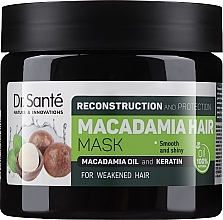Kup Odbudowująca maska ochronna do włosów osłabionych z olejem makadamia i keratyną - Dr Sante Macadamia Hair