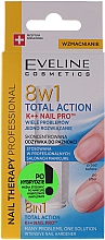PRZECENA! Preparat do regeneracji paznokci 8 w 1 - Eveline Cosmetics Nail Therapy Total Action 8 in 1 * — Zdjęcie N3