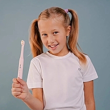 Elektryczna soniczna szczoteczka do zębów dla dzieci, różowa - Smiley Light Kids — Zdjęcie N7