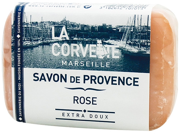 Mydło w kostce Róża - La Corvette Provence Soap Rose — Zdjęcie N1