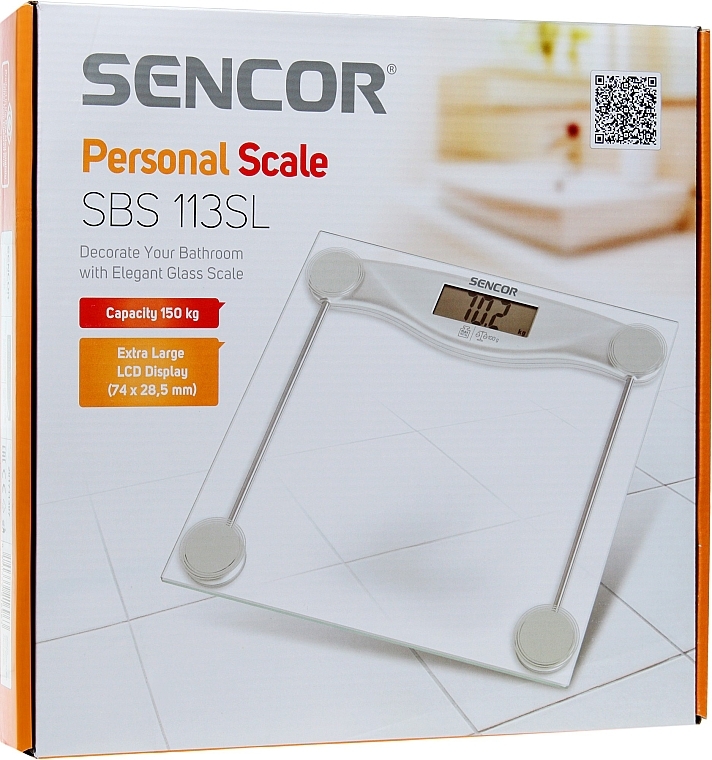 Elektroniczna waga łazienkowa - Sencor SBS 113SL — Zdjęcie N3