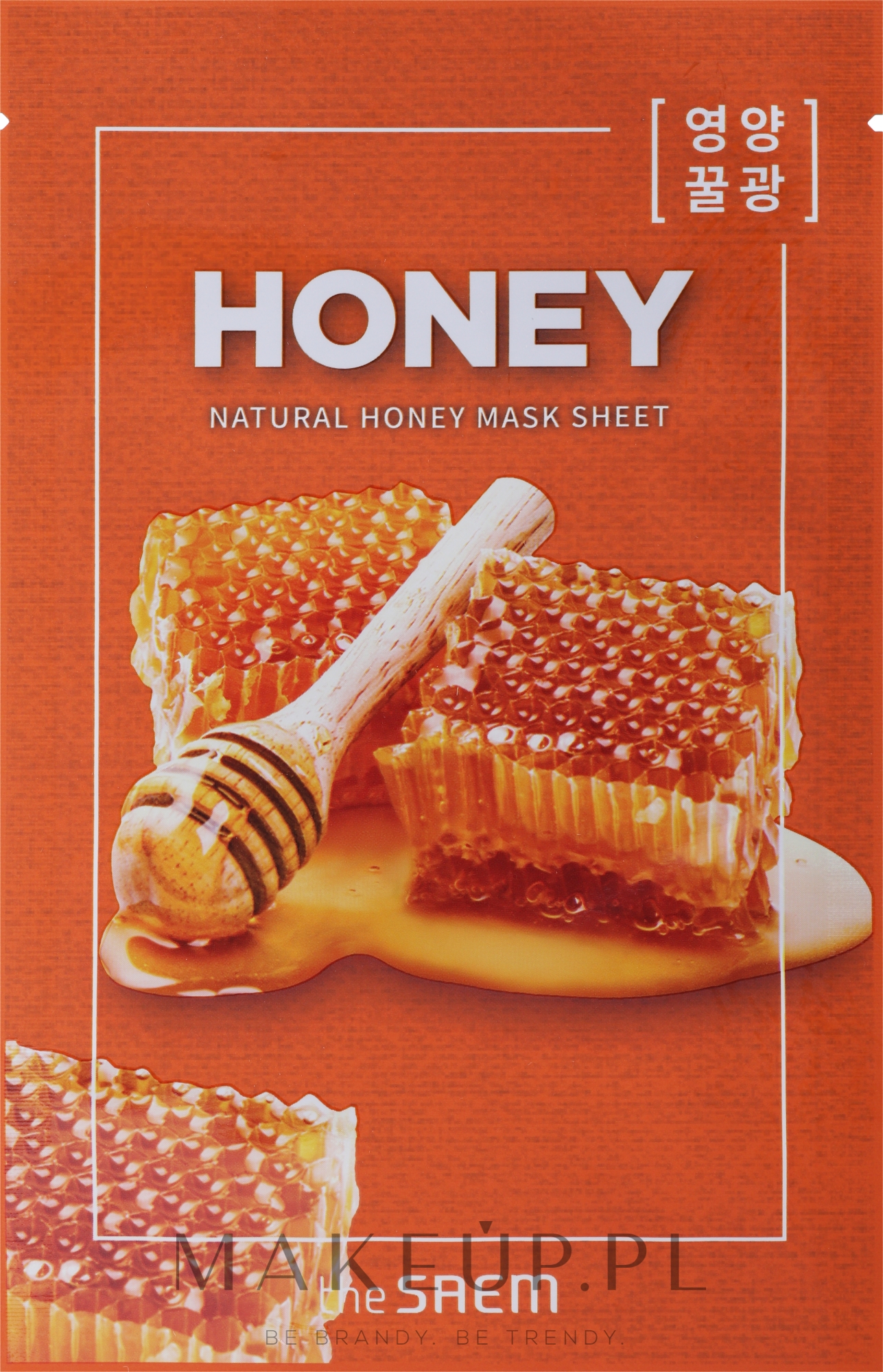 Maseczka w płachcie do twarzy z ekstraktem z miodu - The Saem Natural Honey Mask Sheet — Zdjęcie 21 ml