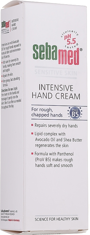 PRZECENA! Krem do rąk - Sebamed Hand And Nail Cream Intensive With Panthenol * — Zdjęcie N3