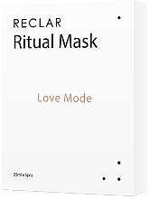 Kup Rytualna maseczka do twarzy na tkaninie, 5 szt. - Reclar Ritual Mask Love Mode 