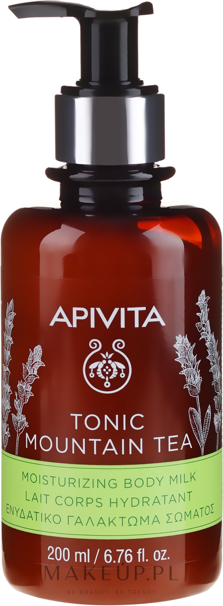 Nawilżające mleczko do ciała Górska herbata - Apivita Tonic Mountain Tea Moisturizing Body Milk — Zdjęcie 200 ml