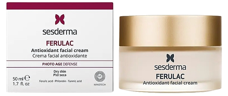 Krem antyutleniający do twarzy - SesDerma Laboratories Ferulac Antioxidant Facial Cream — Zdjęcie N2