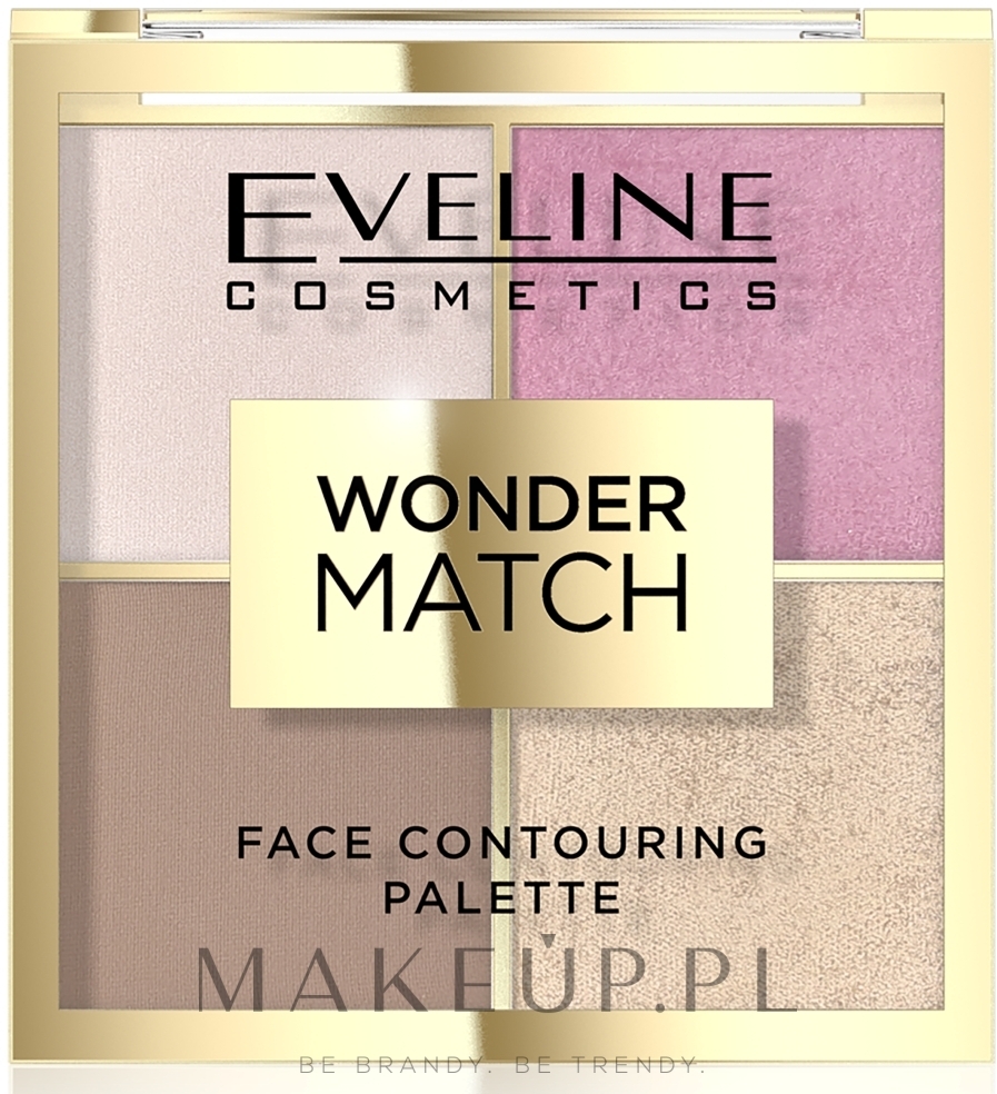 Paleta do konturowania twarzy - Eveline Cosmetics Wonder Match Face Contouring Palette — Zdjęcie 01