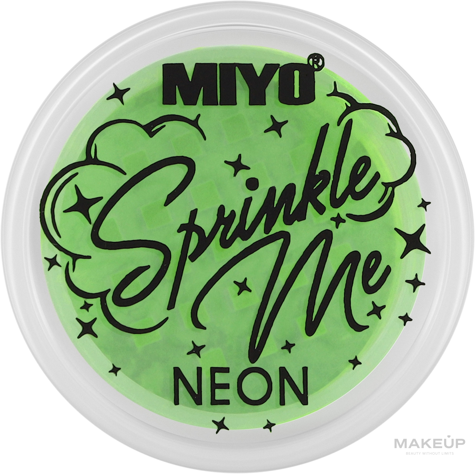 Neonowy pigment do powiek - Miyo Sprinkle Me Neon — Zdjęcie Atomic Grass